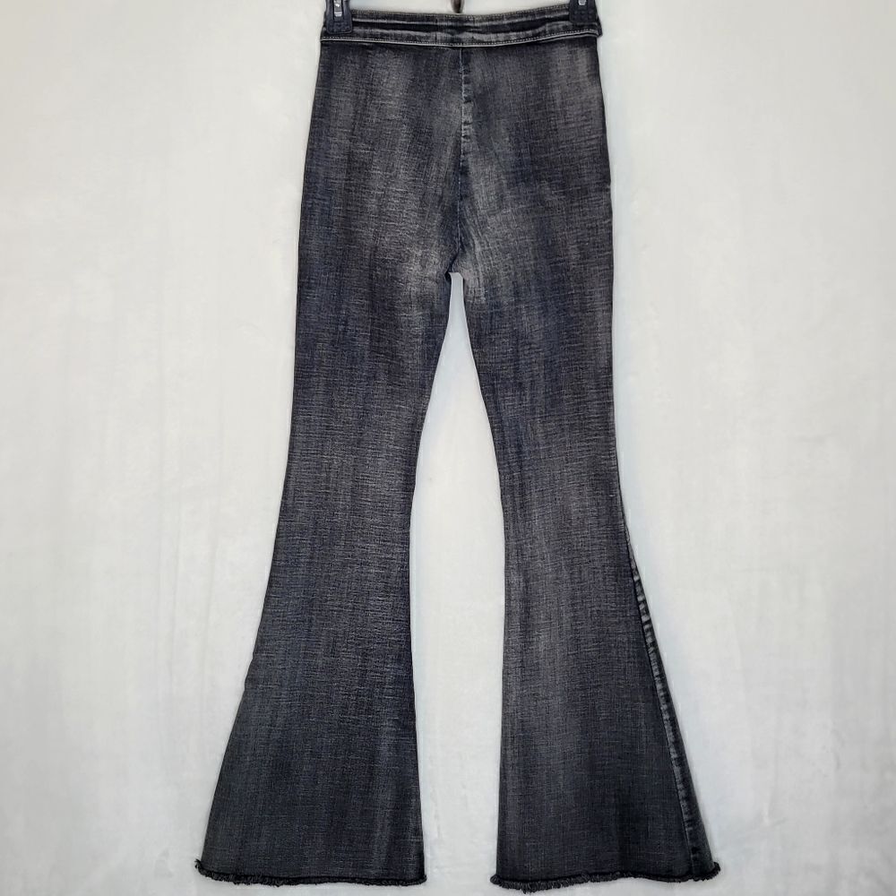 Pol Stretchy High Waist Flare Bell Bottom Pants Size Small - Picture 5 of 9